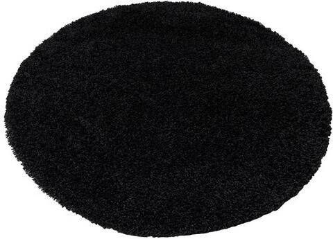 Home affaire Hoogpolig vloerkleed Viva vloerkleed rond geweven, woonkamer