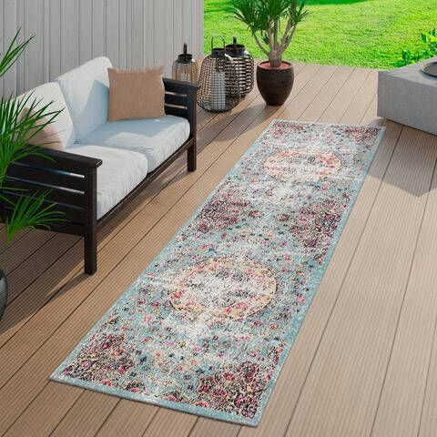 Home affaire Loper Artigova Artigova 20 Tapijtloper, korte pool, oriënt look, modern vintage design, geschikt voor binnen en buiten, ideaal in keuken, hal & hal of op terras & balkon