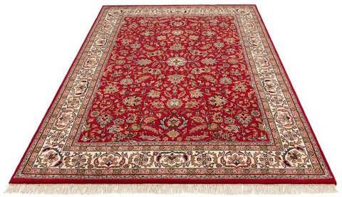 Home affaire Oosters tapijt Aras met de hand geknoopt, met franje, woonkamer