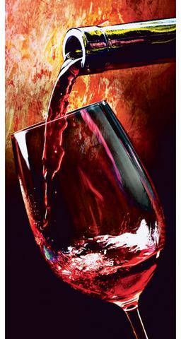 Home affaire Print op glas Wine 30/60 cm