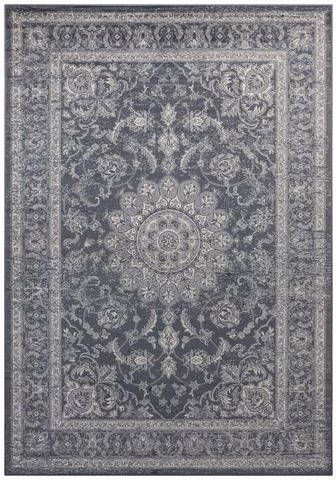 Home affaire Vloerkleed Briar Fluweel, oriënt look, zachte touch, zijde look, woonkamer, slaapkamer, robuust, gemakkelijk in onderhoud, afgehecht