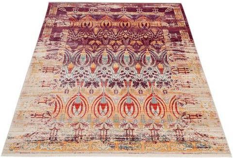 Home affaire Vloerkleed Damian Met franje, woonkamer