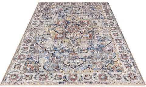 Home affaire Vloerkleed Eli Oriënt look, vintage design, antisliplaag, woonkamer, slaapkamer, werkkamer, robuust, onderhoudsarm