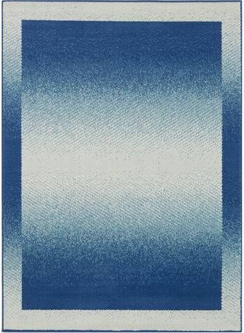 Home affaire Vloerkleed Simon Korte pool, unikleur, retrodesign, rondom afgehecht, randdessin, woonkamer, slaapkamer, werkkamer, robuust, gemakkelijk in onderhoud