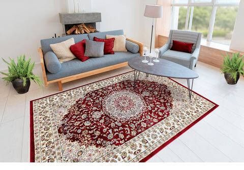 LALEE Vloerkleed Classic 700 Korte pool, oriënt look, met franje, woonkamer