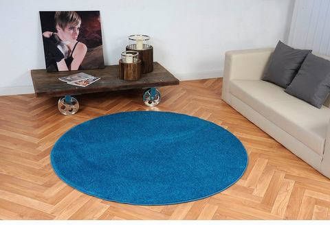 Living Line Vloerkleed Burbon Velours, unikleurig, ideaal in de woonkamer & slaapkamer