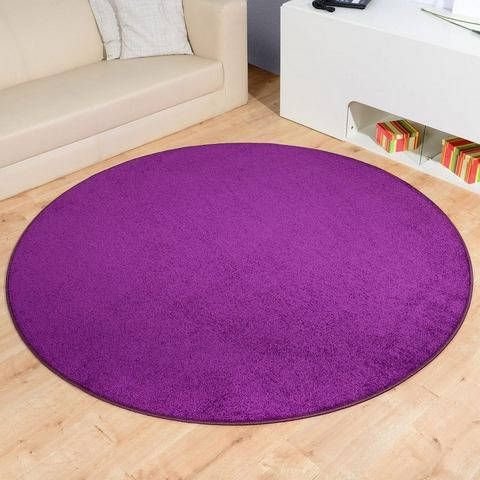 Living Line Vloerkleed Burbon Velours, unikleurig, ideaal in de woonkamer & slaapkamer