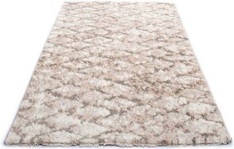 Living Line Vloerkleed Ruit Korte pool, modern ruitmotief, ideaal in de woonkamer & slaapkamer