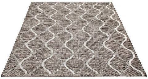 Living Line Vloerkleed Sky golven Platweefsel, sisal look, golven motief, geschikt voor binnen en buiten, ideaal in de woonkamer & slaapkamer