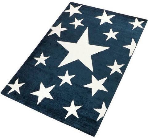 Living Line Vloerkleed Stars Korte pool, motief sterren, ideaal in de woonkamer, slaapkamer, tiener en kinderkamer