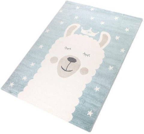 Living Line Vloerkleed voor de kinderkamer Lama Speelkleed, pastelkleuren, kinderkamer