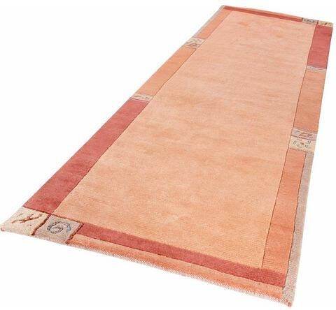 LUXOR living Wollen kleed India zuivere wol, met de hand geknoopt, met randdessin, ideaal in de woonkamer & slaapkamer