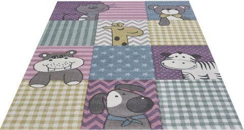merinos Vloerkleed voor de kinderkamer Pastel Kids 21906 grappige dierenmotieven