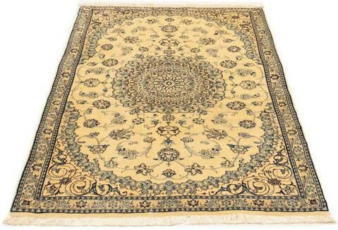 morgenland Vloerkleed Nain 6la vloerkleed met de hand geknoopt beige Perzisch tapijt Nain royal 140 x 95 cm beige handgeknoopt