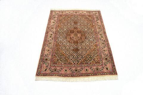 morgenland Vloerkleed Tabriz 50 Raj vloerkleed met de hand geknoopt bruin Perzisch tapijt Tabriz Royal 125 x 83 cm bruin handgeknoopt