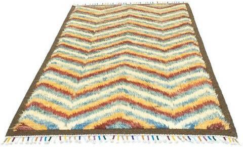 morgenland Wollen kleed Berber vloerkleed met de hand geknoopt meerkleurig handgeknoopt