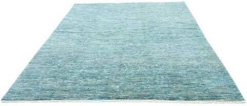 morgenland Wollen kleed Design vloerkleed met de hand geknoopt groen handgeknoopt