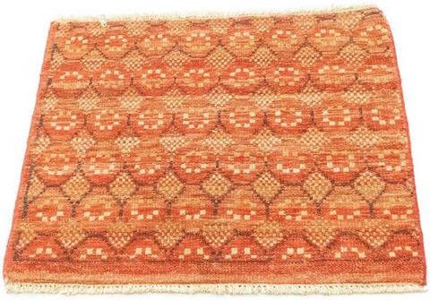 morgenland Wollen kleed Design vloerkleed met de hand geknoopt oranje handgeknoopt
