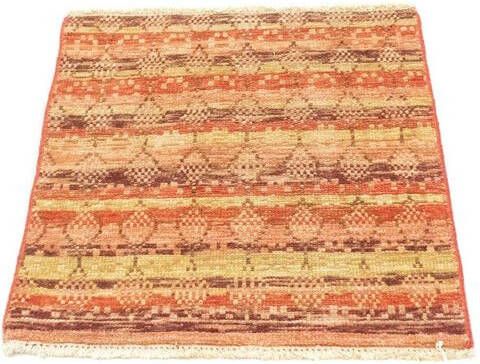 morgenland Wollen kleed Design vloerkleed met de hand geknoopt oranje handgeknoopt