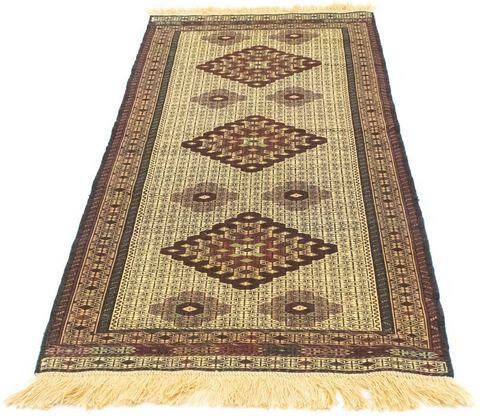 morgenland Wollen kleed Kelim Afghan vloerkleed met de hand geweven blauw Laagpolig