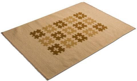 morgenland Wollen kleed Kelim vloerkleed Erana Laagpolig