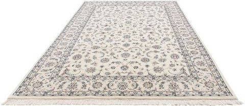 morgenland Wollen kleed Nain 9la bloemmotief argento 300 x 199 cm Uniek exemplaar met certificaat