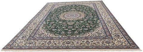 morgenland Wollen kleed Nain 9la medaillon Verde scuro 354 x 245 cm Uniek exemplaar met certificaat