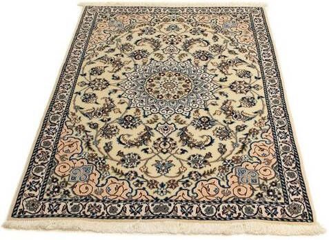 morgenland Wollen kleed Nain 9la vloerkleed met de hand geknoopt beige Perzisch tapijt Nain Royal 127 x 88 cm ecruwit