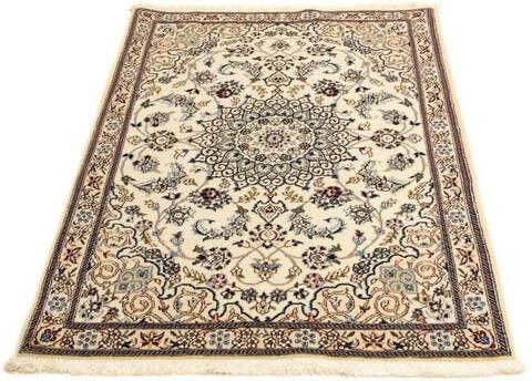 morgenland Wollen kleed Nain 9la vloerkleed met de hand geknoopt beige Perzisch tapijt Nain Royal 135 x 82 cm ecruwit