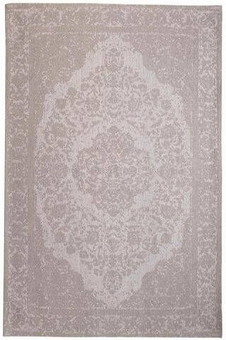 morgenland Wollen kleed Vintage vloerkleed handgetuft zilver Vintage ontwerp