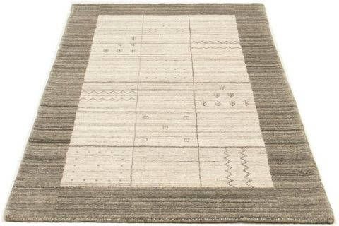 morgenland Wollen kleed Vintage vloerkleed met de hand geknoopt zilver Vintage ontwerp