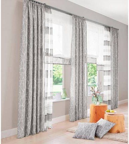 my home Gordijn Camposa Transparant, voile, polyester(2 stuks )