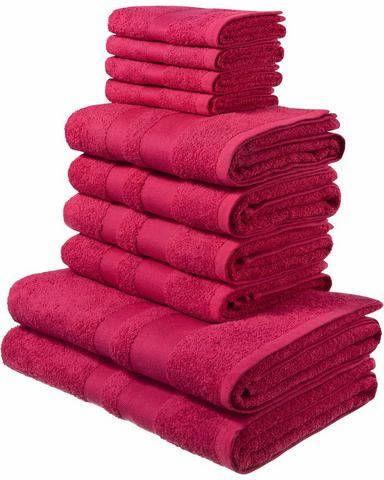 my home Handdoekenset Vanessa met gescheiden rand(set, 10 delig )