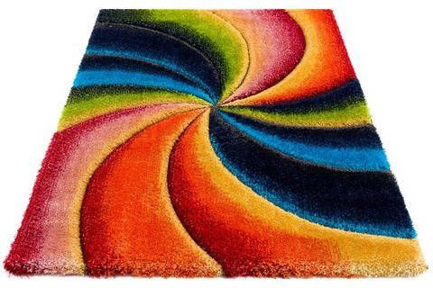 my home Hoogpolig vloerkleed BALDO met een met de hand gesneden reliëfpatroon, woonkamer