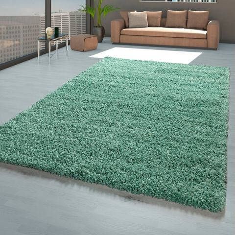 my home Hoogpolig vloerkleed Tripova Unikleurig, zachte pool, ideaal in de woonkamer & slaapkamer