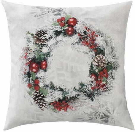 my home Kussenovertrek Krans, kerstversiering set van 2(2 stuks )
