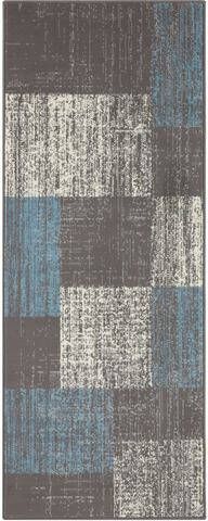 my home Loper John Loper met korte pool, patchworkdesign, used look, rondom afgehecht, woonkamer, slaapkamer, werkkamer, robuust, onderhoudsarm