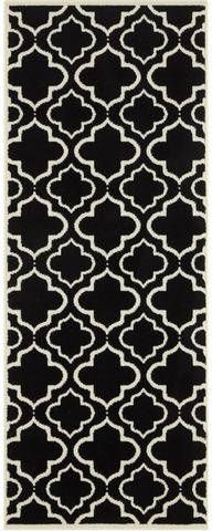 my home Loper Ralph Korte pool loper, geometrisch design, twee kleuren combinatie, woonkamer, slaapkamer, robuust, gemakkelijk in onderhoud