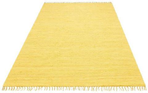 my home Vloerkleed Ares met de hand geweven, met franje, woonkamer