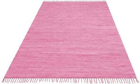 my home Vloerkleed Ares met de hand geweven, met franje, woonkamer