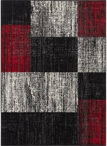 my home Vloerkleed John Korte pool, patchworkdesign, used look, rondom afgehecht, woonkamer, slaapkamer, werkkamer, robuust, gemakkelijk in onderhoud