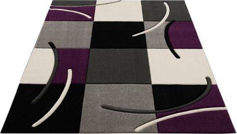 my home Vloerkleed Kjer met een met de hand gesneden reliëfpatroon, woonkamer