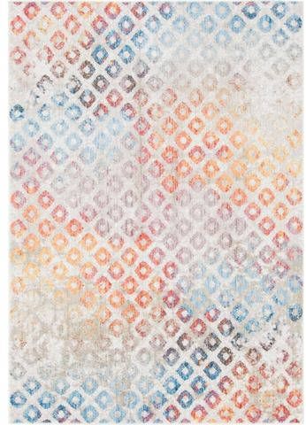 Myflair Möbel & Accessoires Vloerkleed Coloured Korte pool, geweven, modern design, kleurrijk ruitmotief, ideaal in de woonkamer & slaapkamer