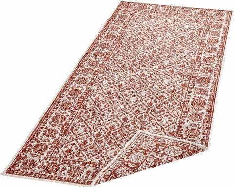 NORTHRUGS Loper Curacao Geschikt voor binnen en buiten, woonkamer, balkon, terras, tuin, robuust, gemakkelijk in onderhoud, platweefsel, keerbaar