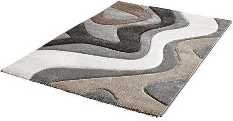 Obsession Vloerkleed My Acapulco 680 modern golf design, met de hand gesneden reliëfpatroon, ideaal in de woonkamer & slaapkamer