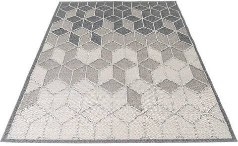 Obsession Vloerkleed My Sherpa 370 Reliëfstructuur, geometrisch design, gemêleerd garen, geschikt voor binnen en buiten, woonkamer