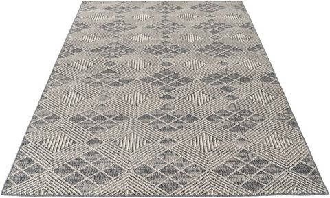 Obsession Vloerkleed My Sherpa 373 Reliëfstructuur, geometrisch design, gemêleerd garen, geschikt voor binnen en buiten, woonkamer