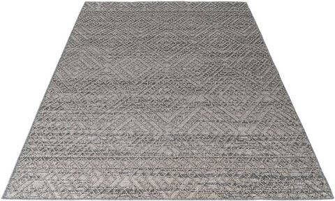 Obsession Vloerkleed My Sherpa 377 Reliëfstructuur, ruiten design, gemêleerd garen, geschikt voor binnen en buiten, woonkamer