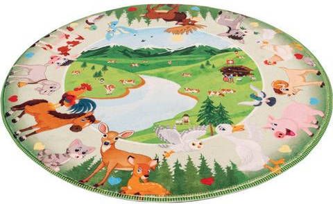 Obsession Vloerkleed voor de kinderkamer My Juno 476 Speelkleed, motief dieren, kinderkamer