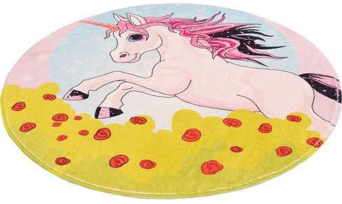 Obsession Vloerkleed voor de kinderkamer My Juno 478 Speelkleed, motief eenhoorn, kinderkamer